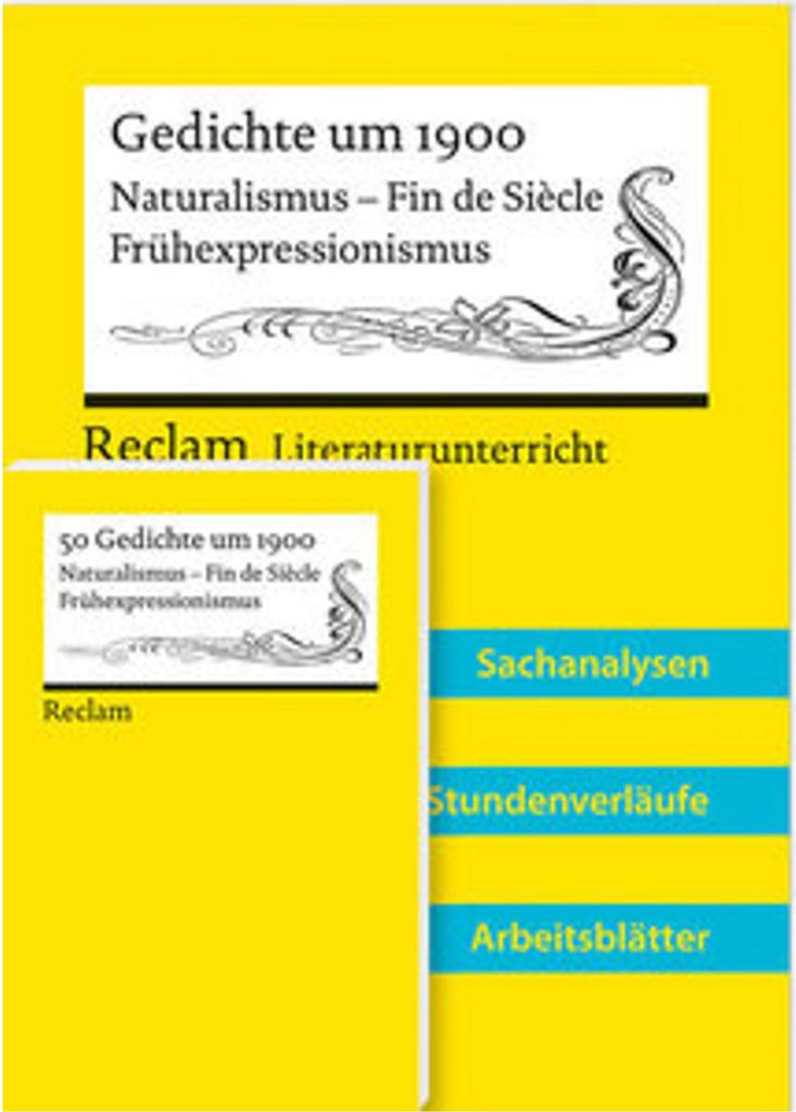 Lehrerpaket zum länderübergreifenden Abiturthema 2024-2026 'Gedichte um 1900' (Textausgabe + Lehrerband)