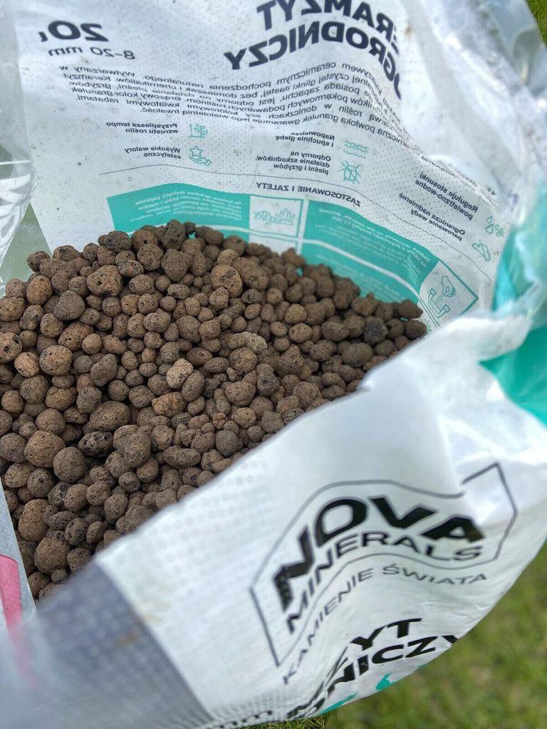 Nova Minerals Keramsit Blähton für den Garten Tongranulat zur Drainage (8-20 mm) 10L – Hochwertiger Keramischer Zuschlagstoff für Drainage, Mu...
