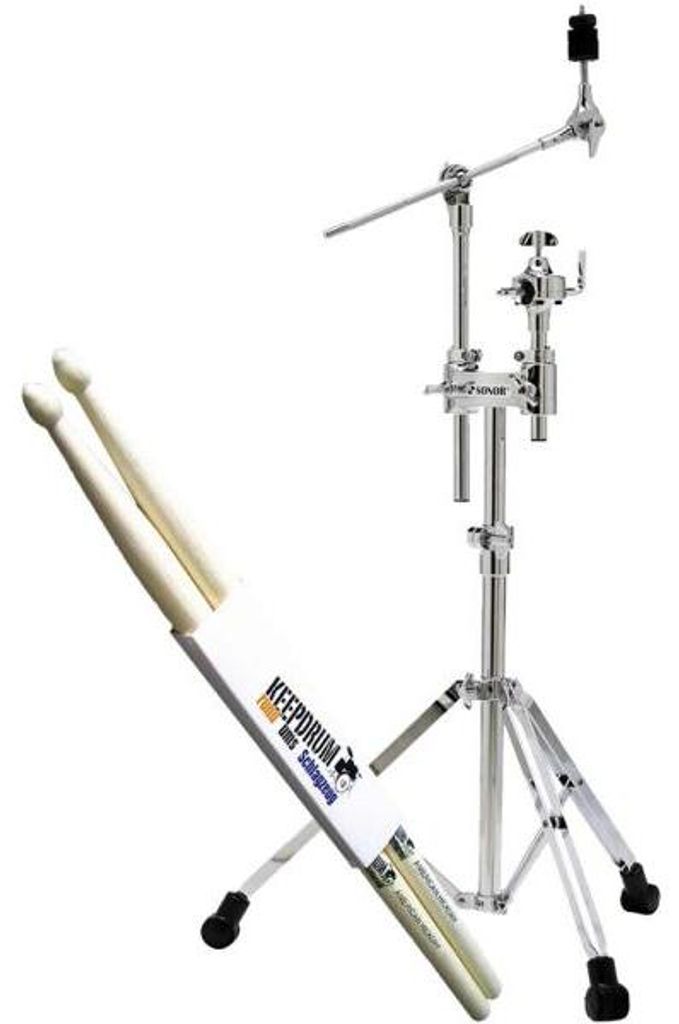 Sonor Tom-Beckenständer CTS 4000 mit Schlagzeugstöcken