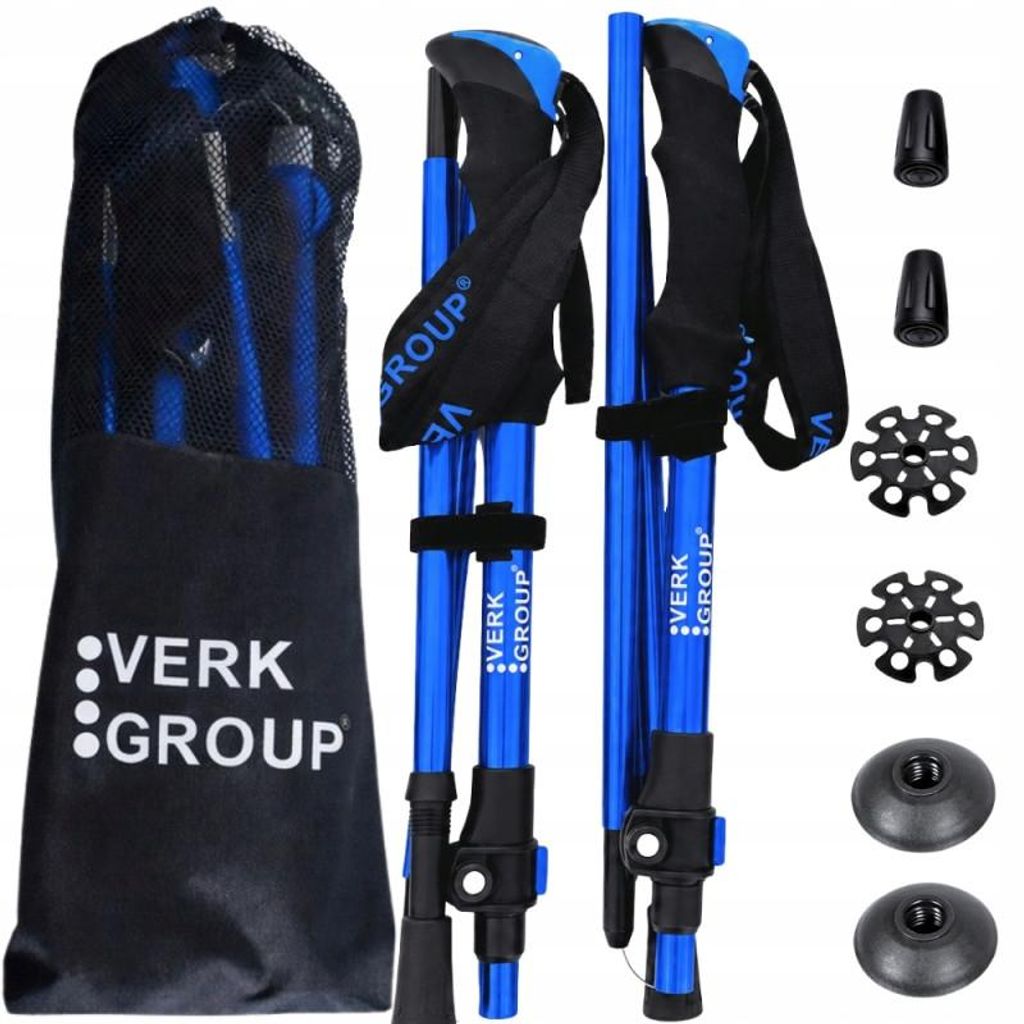 Set Di 3 Bastoncini Da Nordic Walking Blu (30) Immagine del prodotto 