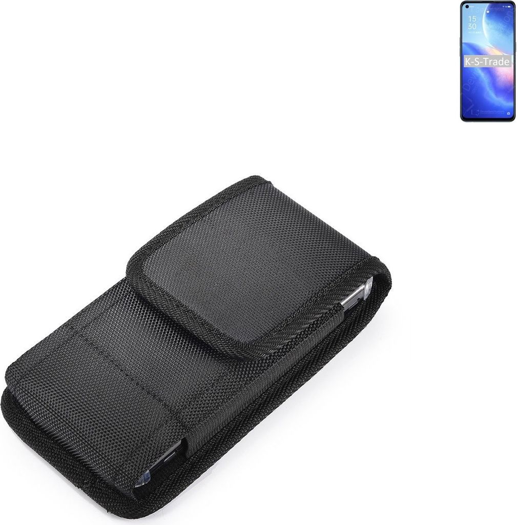 Holster Gürteltasche kompatibel mit Oppo Reno5 K 5G Holster Gürtel Tasche wasserabweisend Handy Hülle Schutz Hülle Outdoor schwarz K-S-Trade