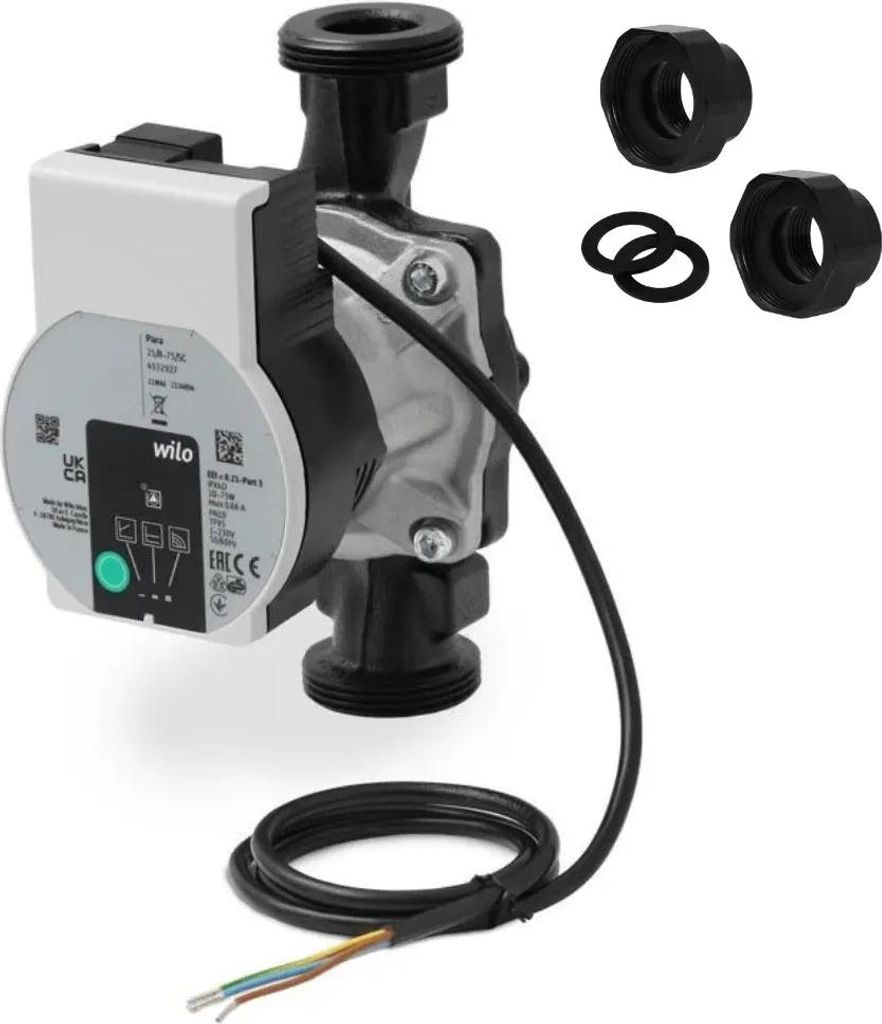 Wilo hoogrendements circulatiepomp Para 25/6-43 SC, 180 mm, Productafbeelding 