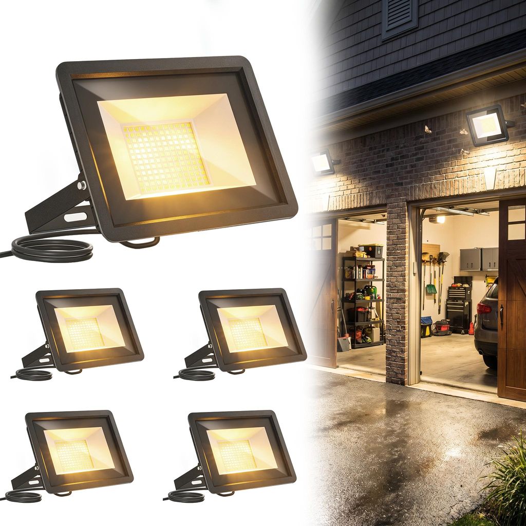 VA-Cerulean, 5 stuks, 100W LED schijnwerper voor buiten, Productafbeelding 