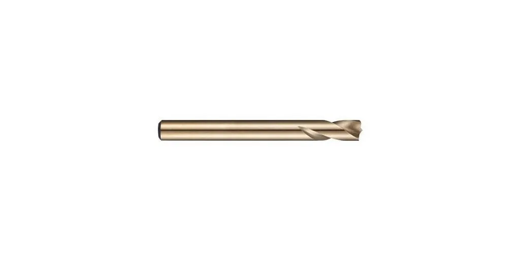 Foret pointe en V HSS-E haute résistance bronze 6mm avec tige cylindrique