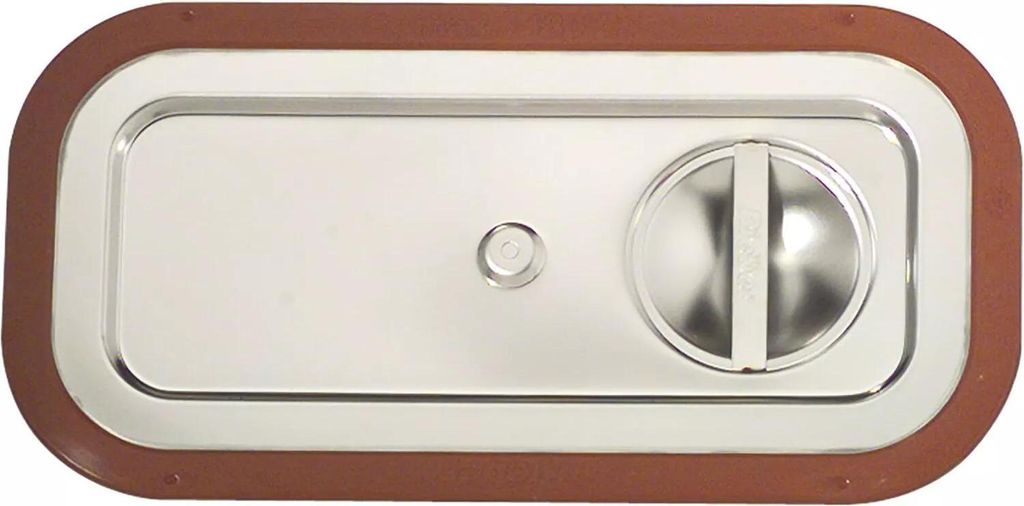 RIEBER GN-Steckdeckel 18/10 Edelstahl, mit Griffmulde und Griffsteg, GN: 1/3