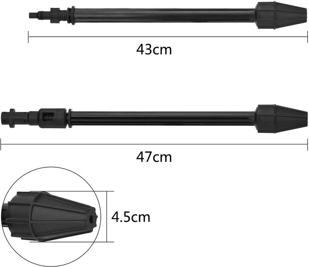 Hochdruck-Wasserpistole mit variabler Strahllanze und rotierender Lanze, kompatibel mit Lavor-Hochdruckreinigern