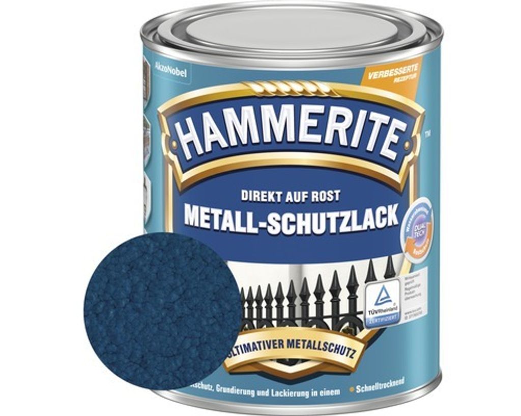 Hammerite Metall-Schutzlack Hammerschlag, Fertig gemischt, Produktbild 