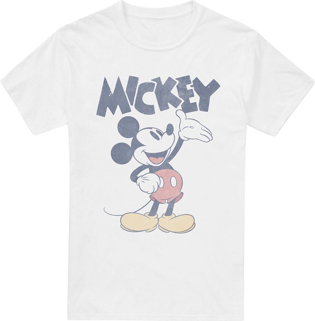 T-shirt Mickey Mouse Rouge Fruit Of The Loom – Taille M Unisexe – Coton 100% (occasion Bon état)