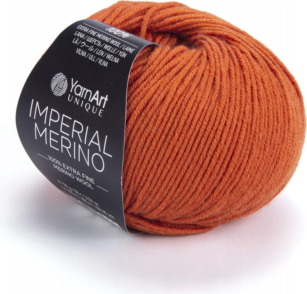 YarnArt Unique Imperial Merino 3313 | 100% Weiche Wolle, 50g, Russet
