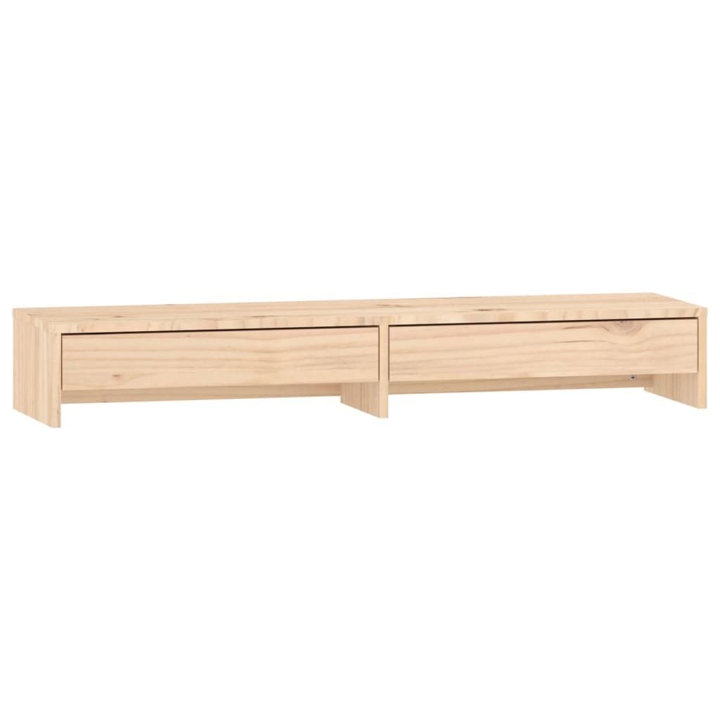 vidaXL Monitorständer 100x27x15 cm Massivholz Kiefer Produktbild 