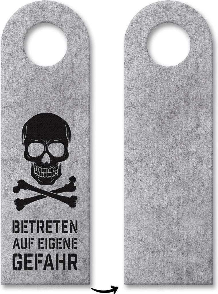 10x Betreten eigene Gefahr Türhänger Türanhänger Türschild