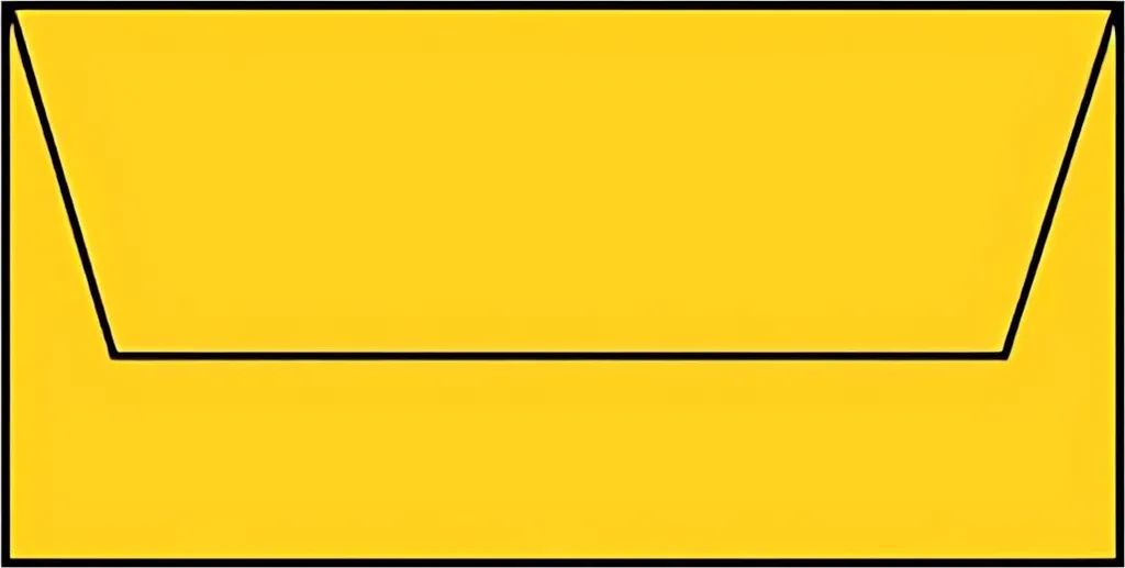 Enveloppes DL Jaune d'Or Coloretti Rössler - Lot de 5 Papier 100g