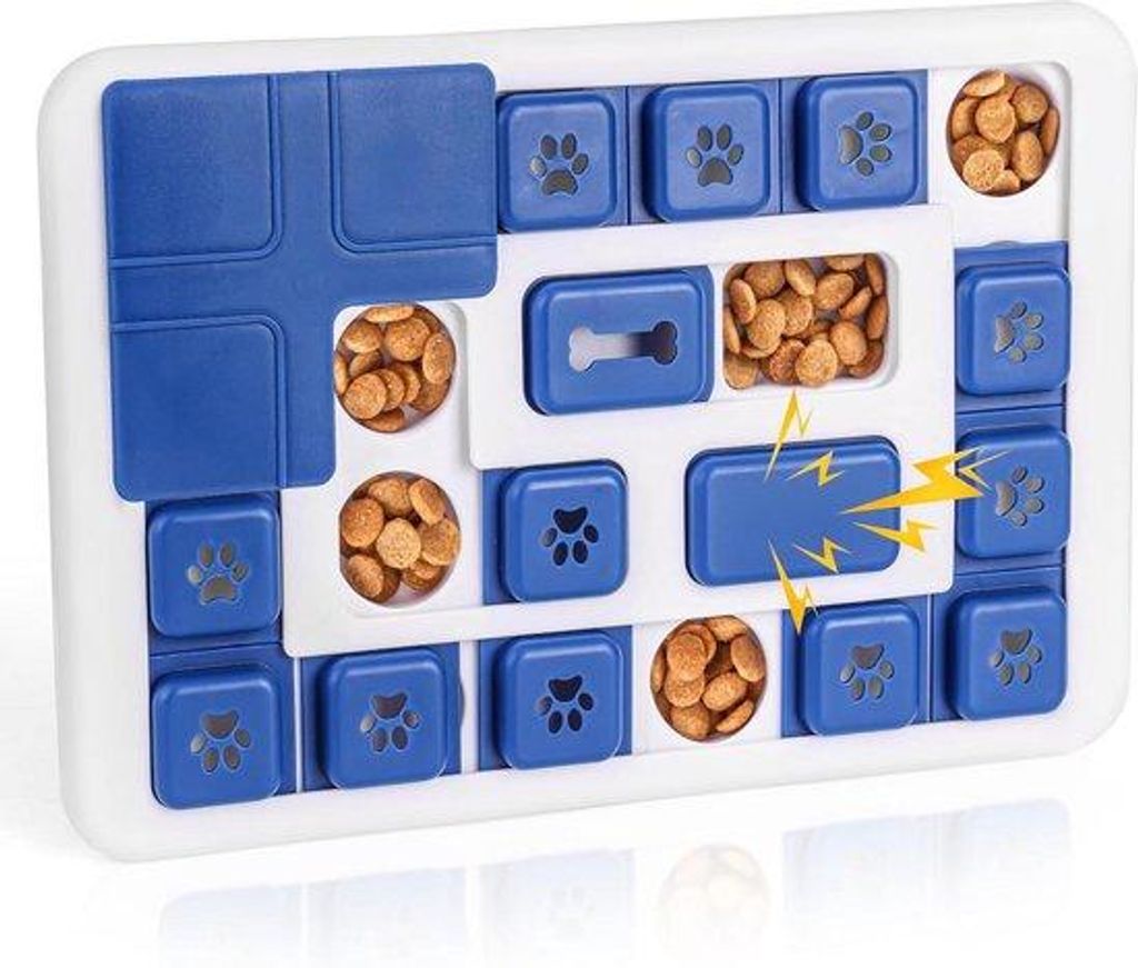 Interaktives Hundespielzeug - Puzzel für Hunde - Langsames Futter - Intelligenzspielzeug - Für kleine, mittelgroße und große Rassen
