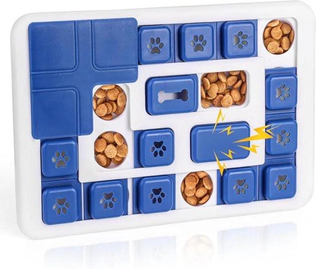 Distributeur de nourriture interactif anti-glouton pour petits chiens