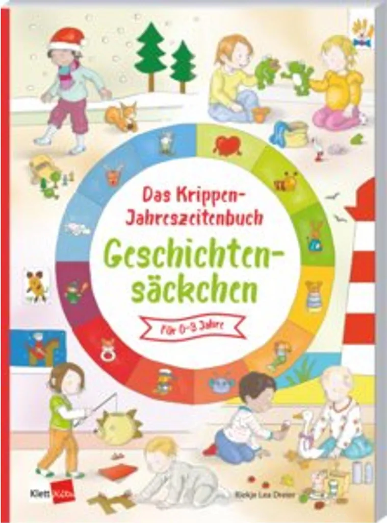 Le livre des saisons de la crèche : sac à histoires pédagogique en tissu