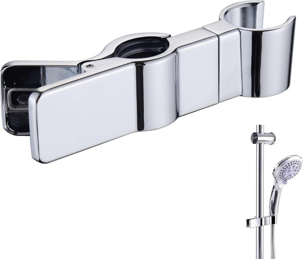 Allecto Premium - Duschkopfhalter für Wand und Duschstange - Saugnapf-Befestigung - Geeignet für die meisten Handbrausen