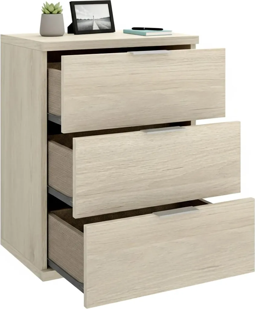 Table de nuit Blythe idéale pour petite chambre chêne marron 57h