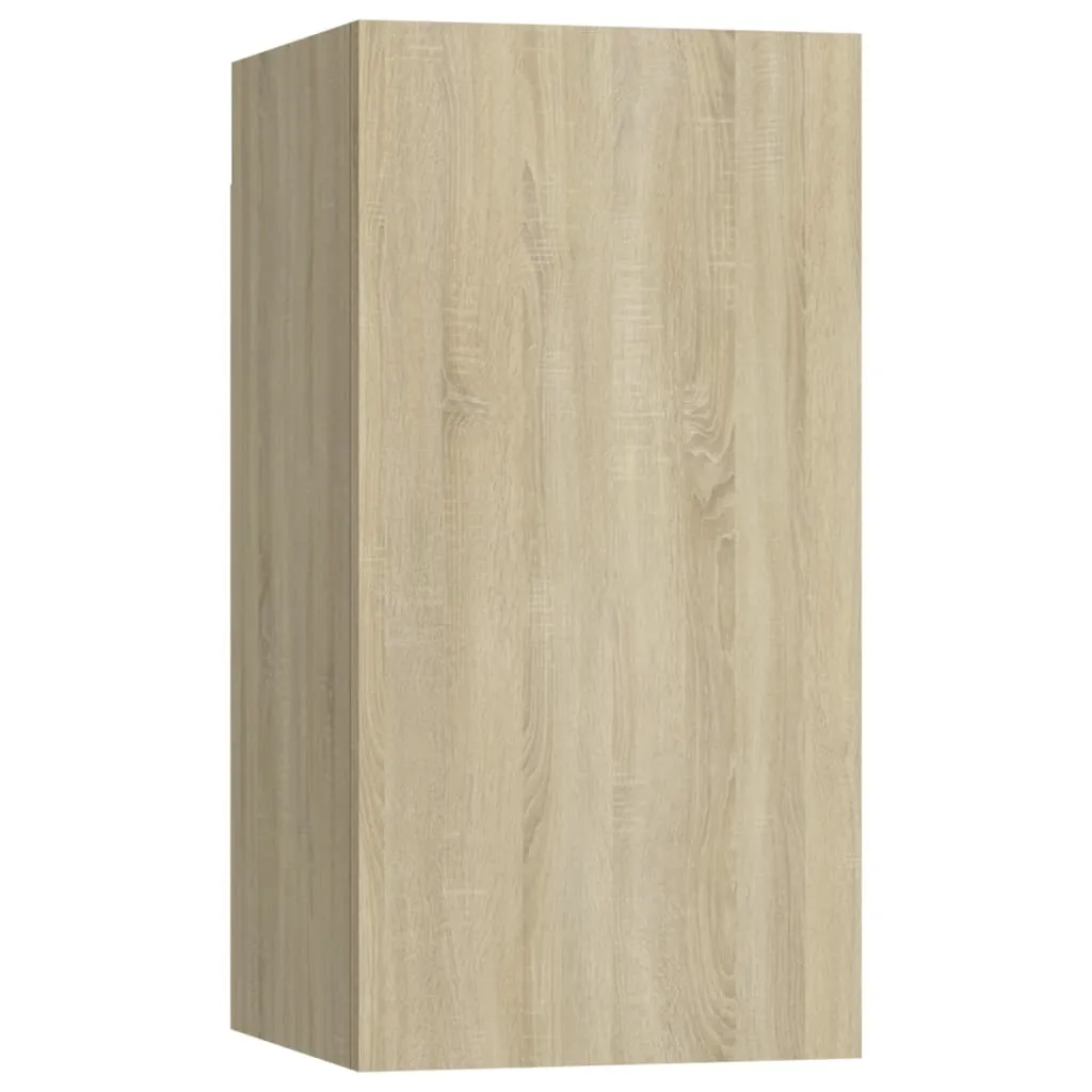 Mobile Porta TV Sospeso vidaXL Sonoma 60cm | Design Moderno Materiale Legno - 3