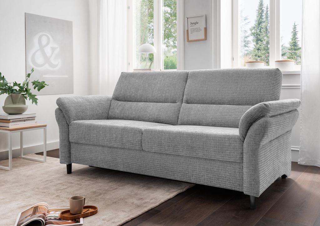 3-Sitzer >Cherish< in grau - 192x90x89 (BxHxT)
