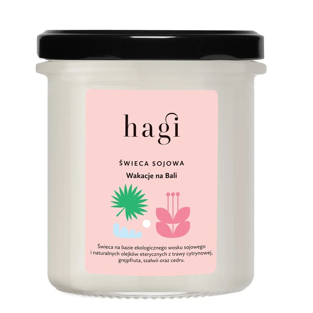 Bougie parfumée naturelle au soja Hagi Holiday in Bali format 215ml