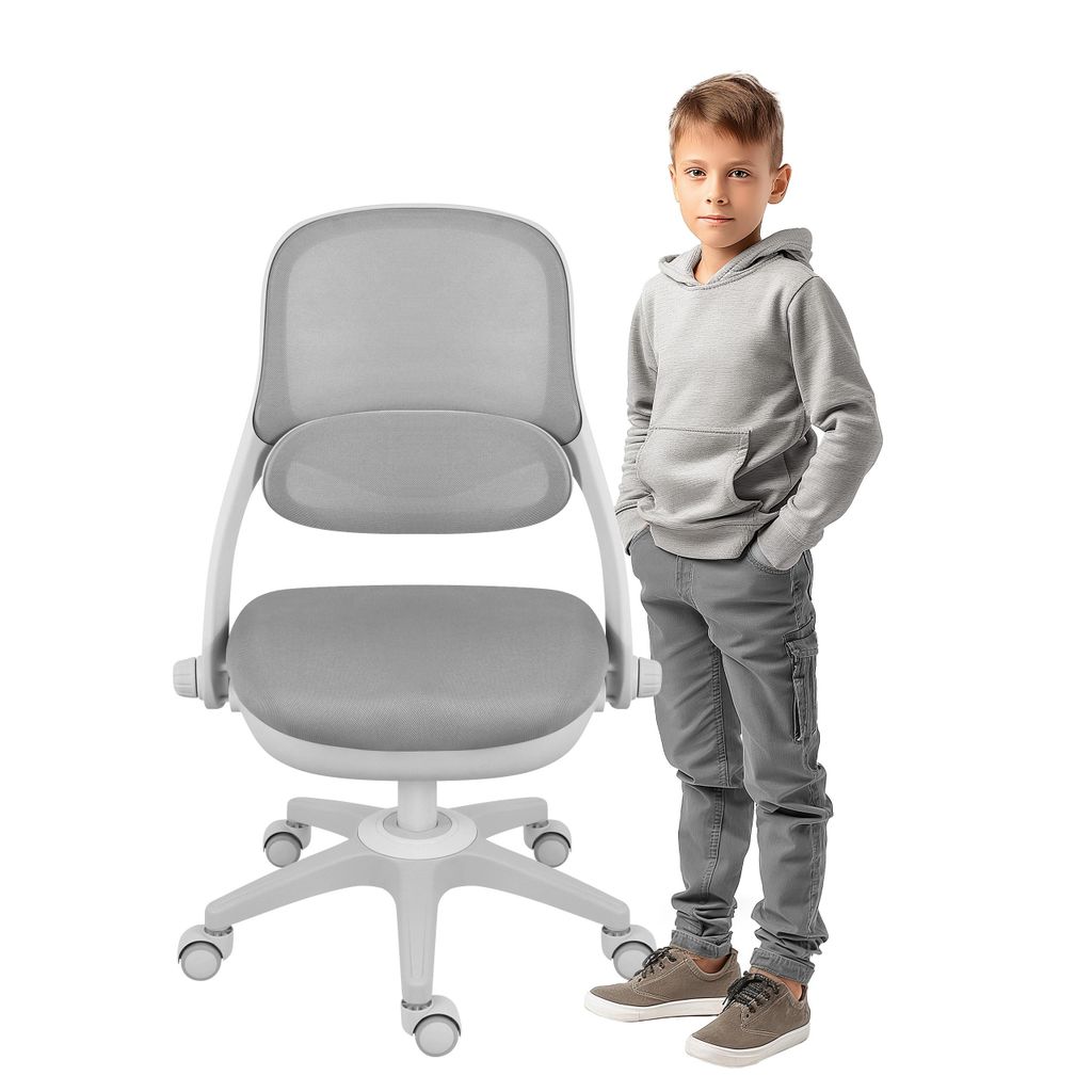 Mark Adler Junior 4.7 Grey – ergonomiczne krzesło obrotowe Zdjęcie produktu 