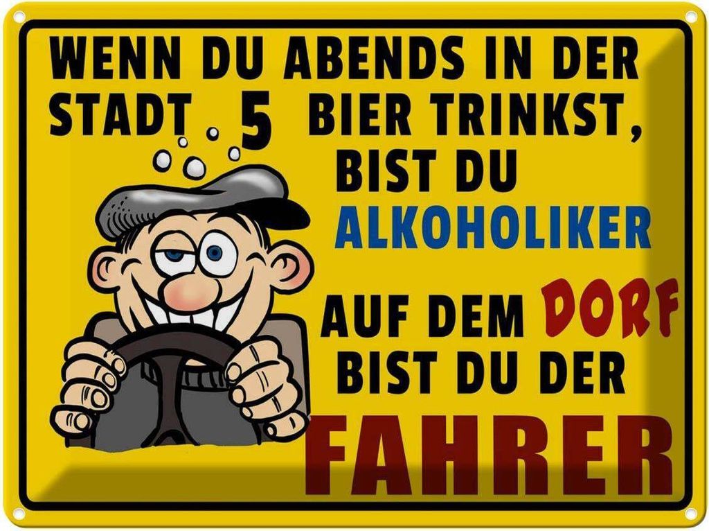 vianmo Blechschild 30x40 cm wenn du abends 5 Bier trinkst Spruch Zitat