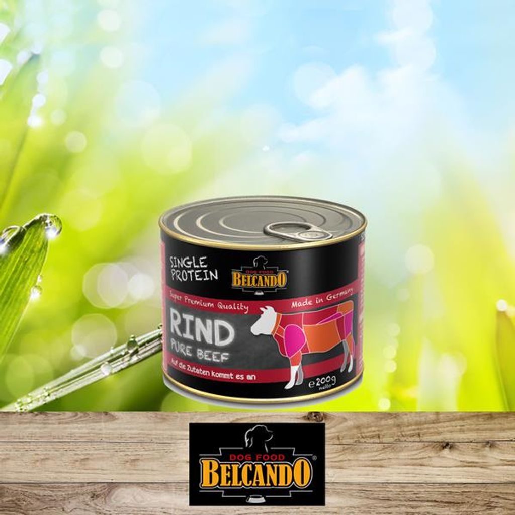 BELCANDO Hundefutter Rind & Spätzle Mit Zucchini – 6 X 300 G Feuchtnahrung