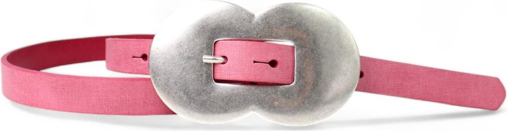 FRONHOFER exklusiver Gürtel Damen 2 cm, Vollleder, opulente Schnalle, silber