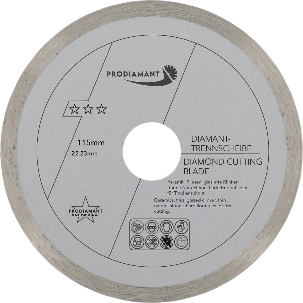 Disque diamanté 115 mm pour rénovation salle de bain et coupe de grès