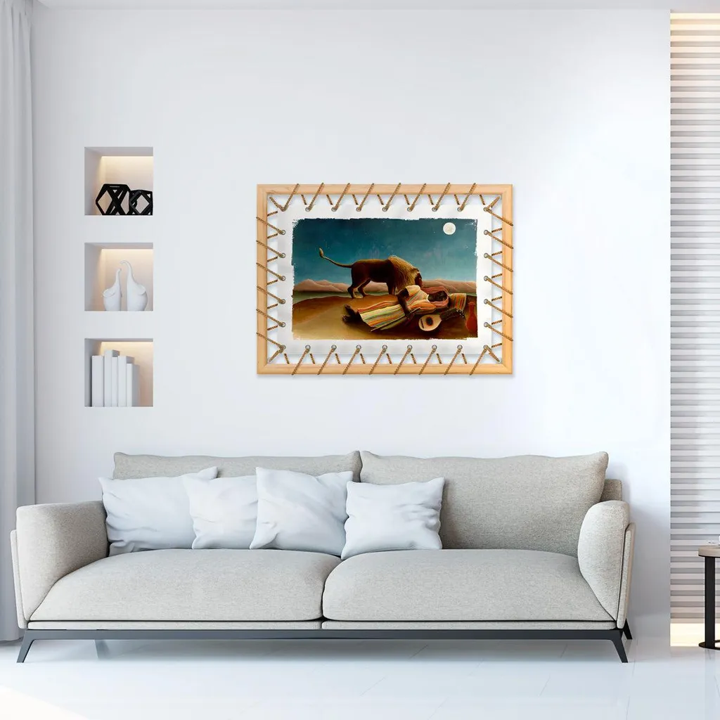 Tableau sur Toile Rousseau Le Rêve 70x95 cm - Déco Murale Style Jungle