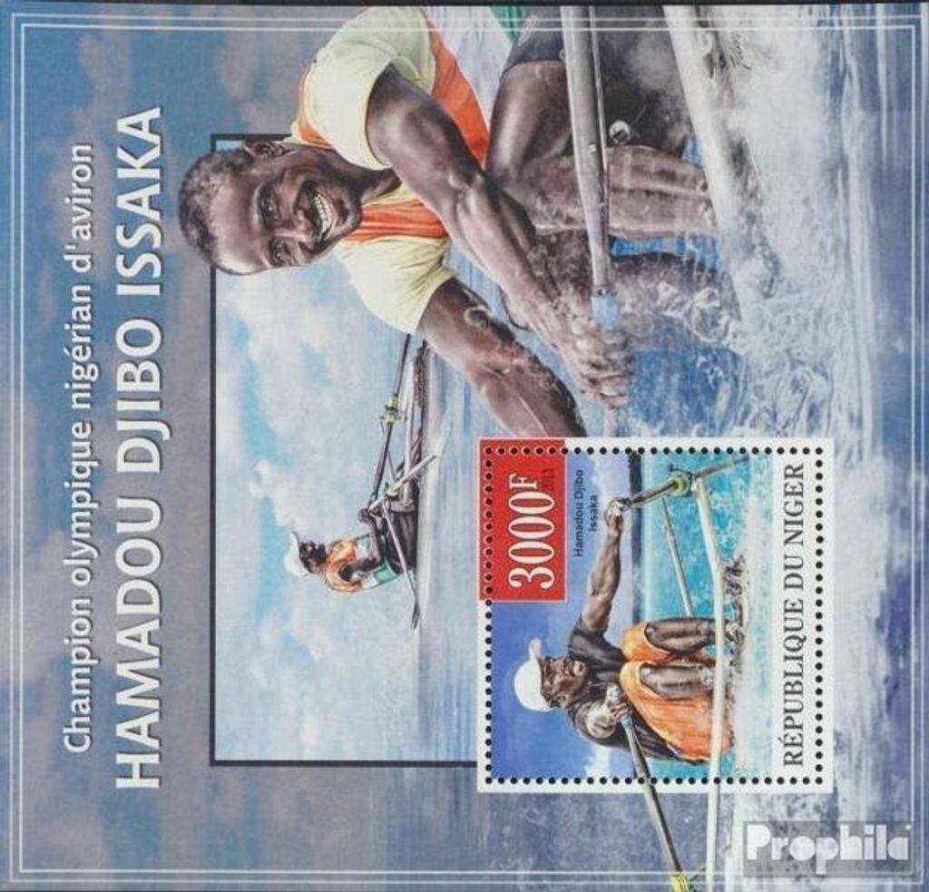 Briefmarken Niger 2013 Mi Block 194 (kompl. Ausg.) postfrisch Rudern - Hamadou Djibo Issaka