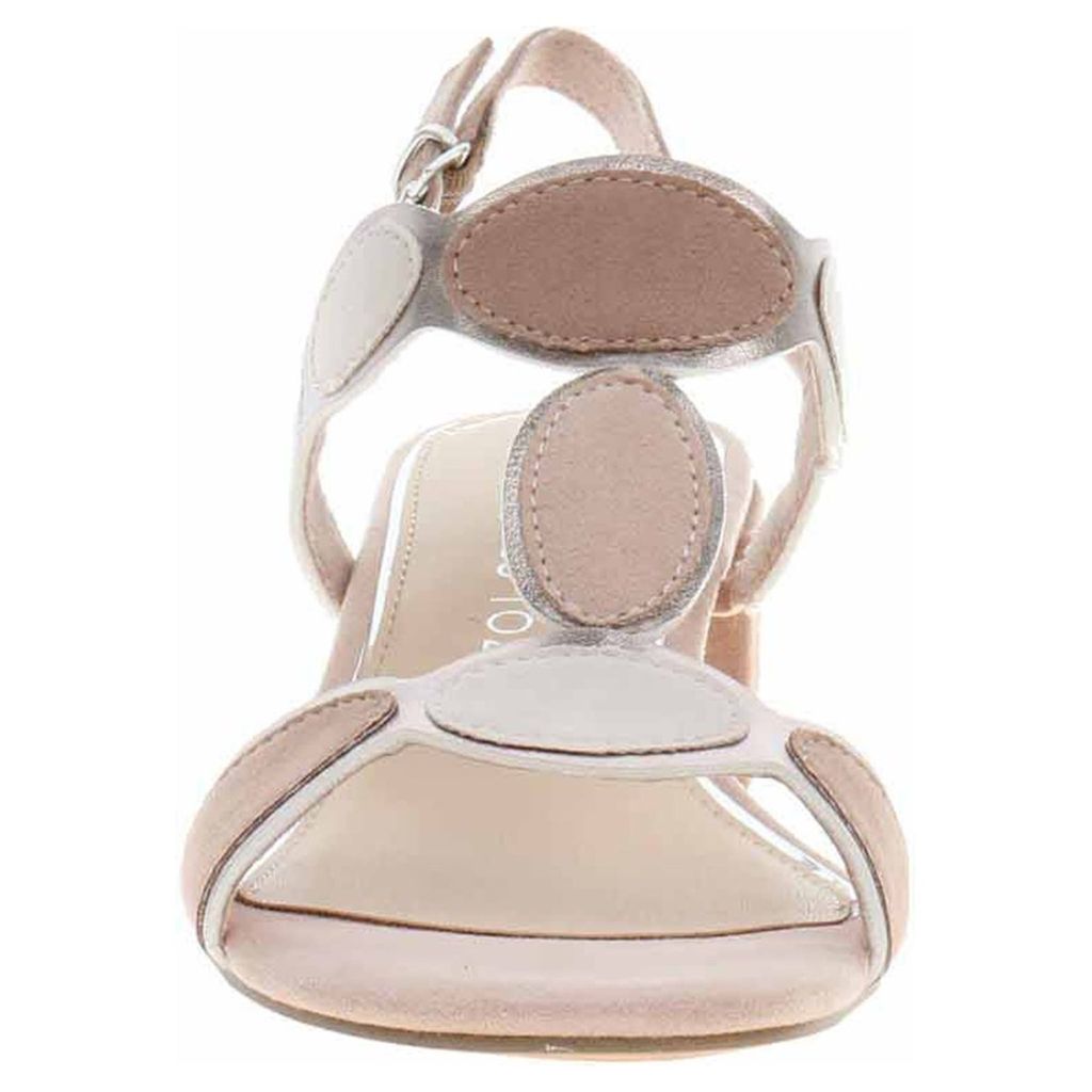 MARCO TOZZI Damen Sandale Textil Sandalette Metallic Produktbild 7
