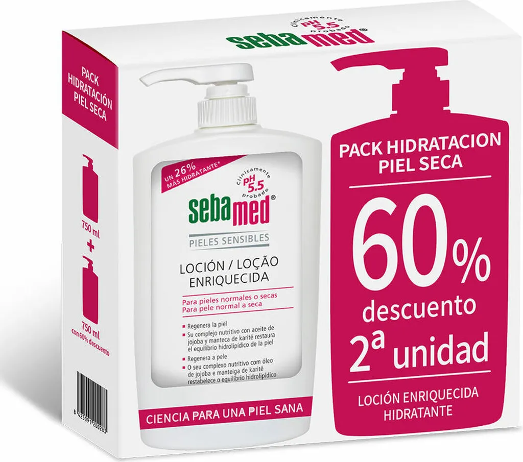 Crème corporelle Sebamed régénérante grand format pour peau sensible