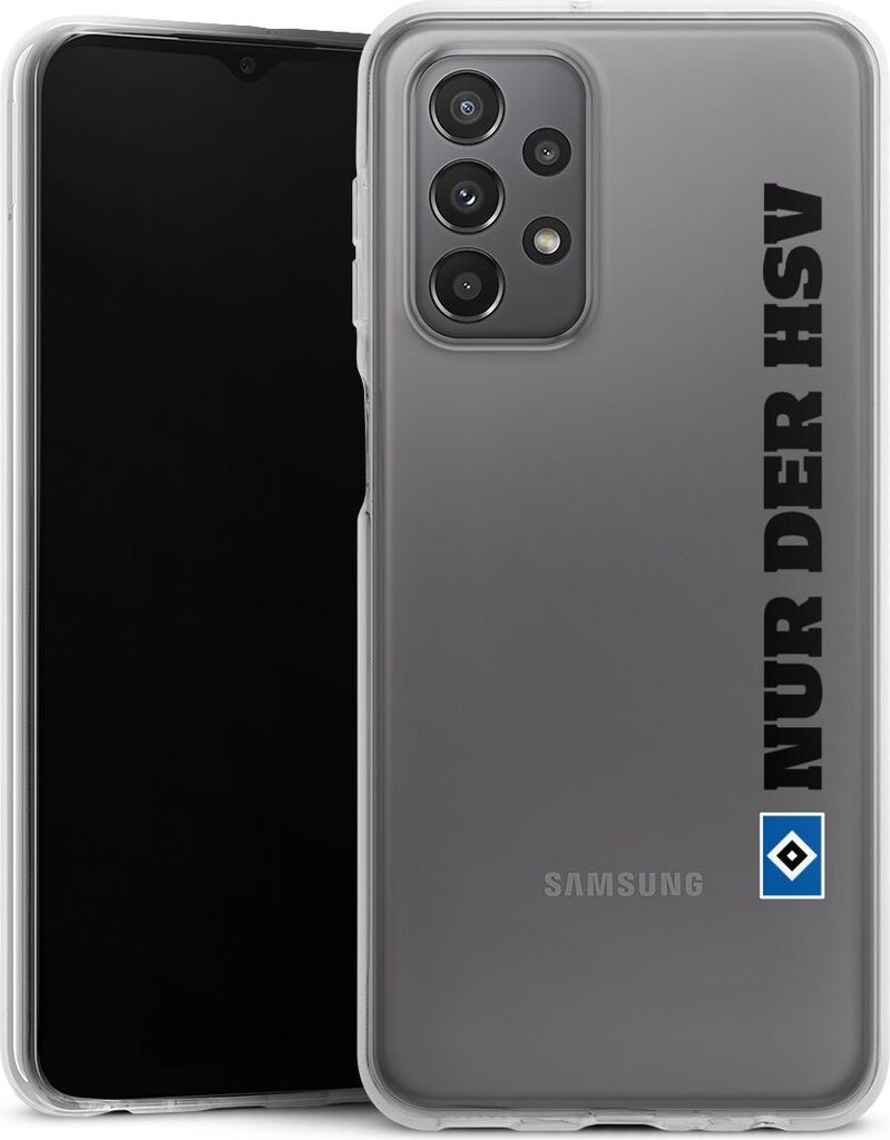 DeinDesign Handyhülle für Samsung Galaxy A23 5G Silikon Hülle Case Smartphone Schutzhülle HSV Hamburger SV transparent