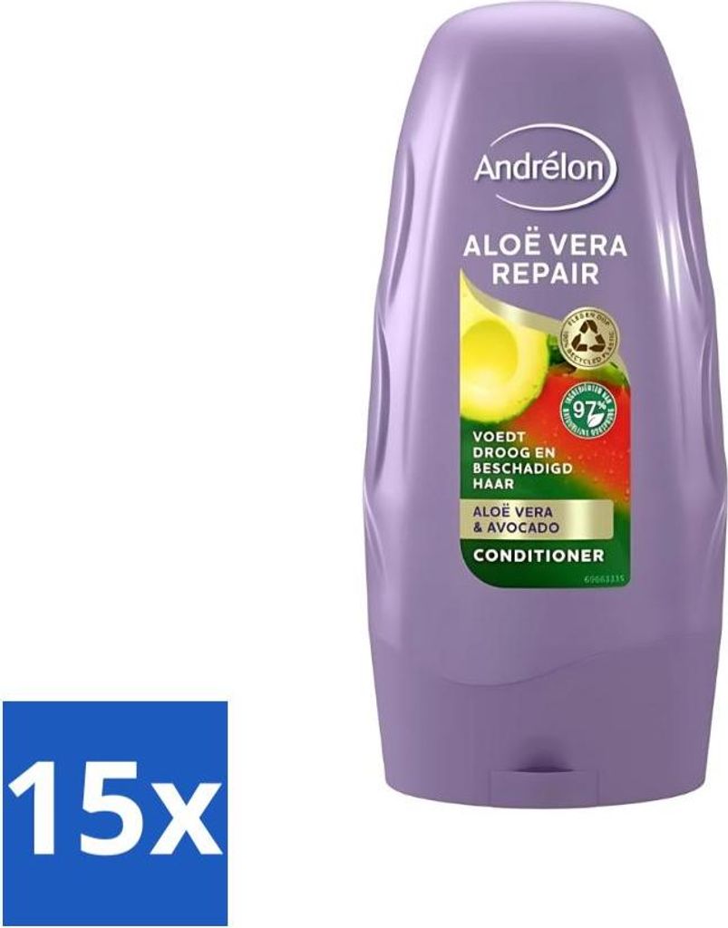 Andrélon Conditioner Aloe Vera Repair 250 ml - Vorteilspack - 15 Stücke