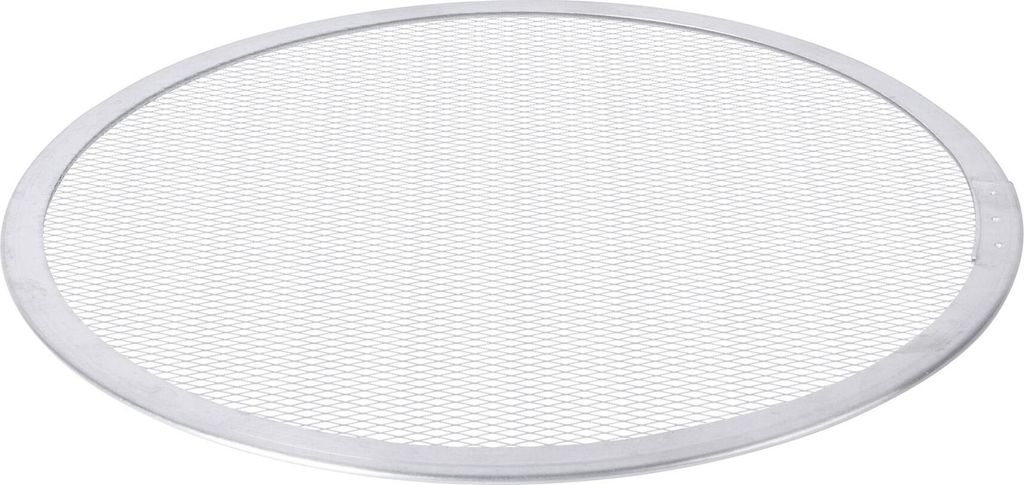 1x 12" Aluminium Pizzablech - Mittel Antihaft Metall Gittergewebe Küche Ofen Kochen Backform Gestell Zubehör für Knuspriger Pizzaboden - Von Arg...