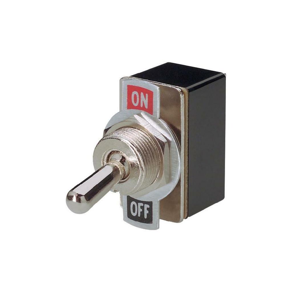 CHROM KIPPSCHALTER 12V ON/OFF KILL SWITCH EIN/AUS/EIN-SCHALTER MOPED MOTORRAD mofa roller rasenmäher