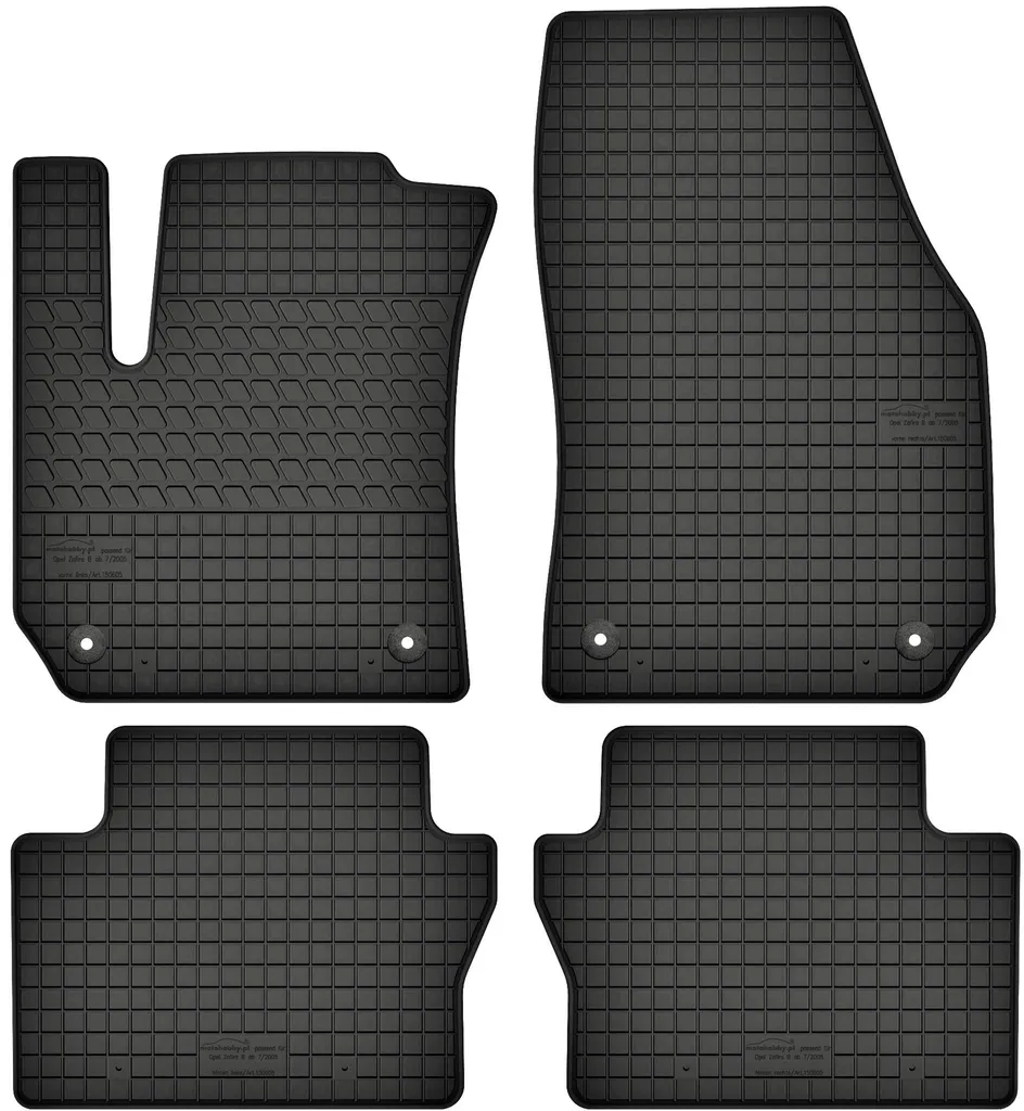Tappetini Auto in Gomma Opel Zafira B 2005-2011 - 7 Posti su Misura