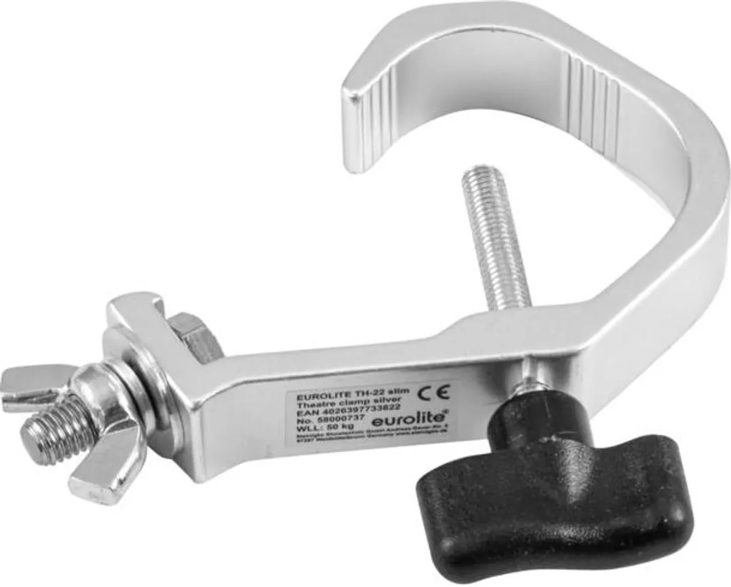 Attache Fine Eurolite TH-22 Argent pour Pont de Scène - Haute Qualité