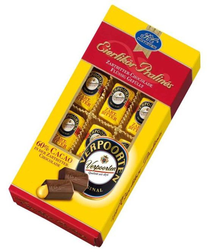 Verpoorten Eierlikör Pralinés Zartbitter 120g Produktbild 