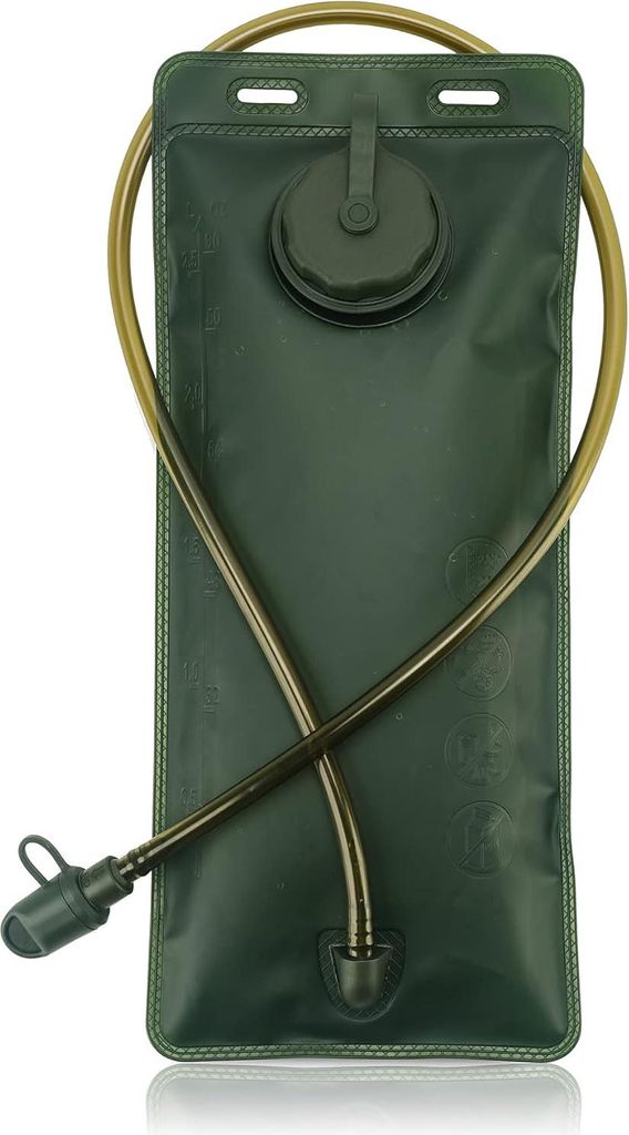 Outdoor Trinkblase 2,5L - Militärqualität Wasserreservoir für Radfahren, Wandern, Klettern und Camping