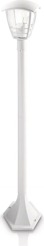 Lampadaire de Jardin Philips Blanc IP44 Luminaire Extérieur sur Pied 60W