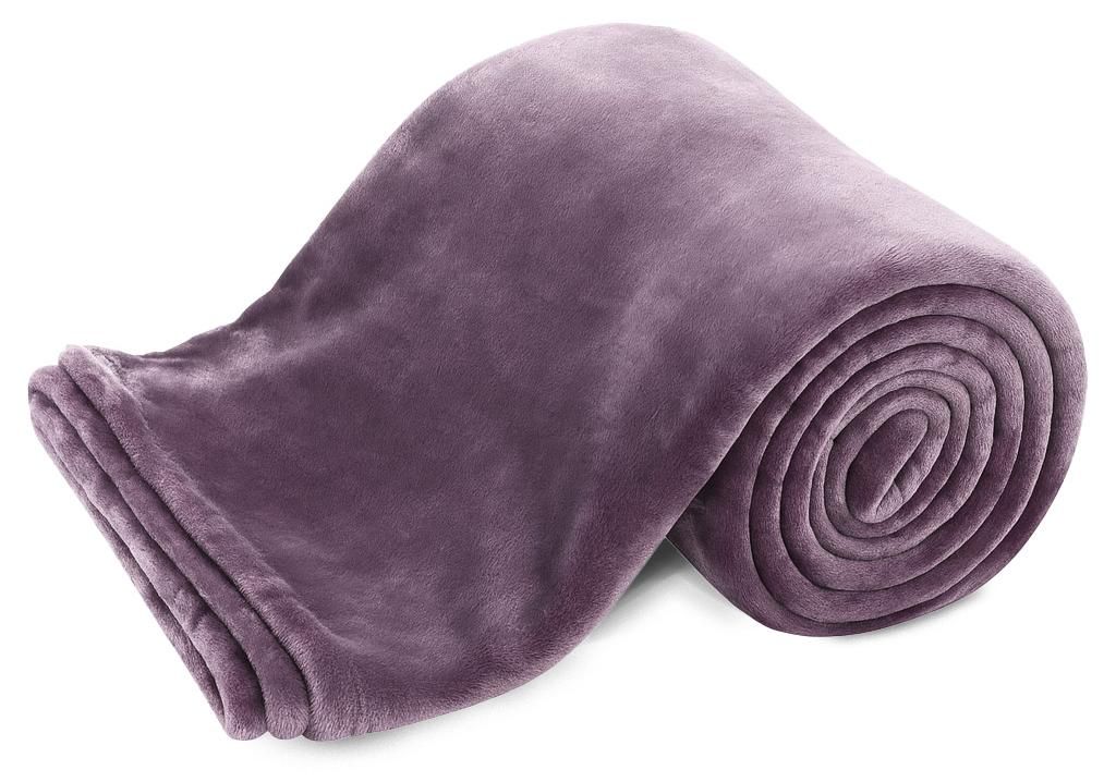 ARÔME HOME Microfleece deken, paars Productafbeelding 