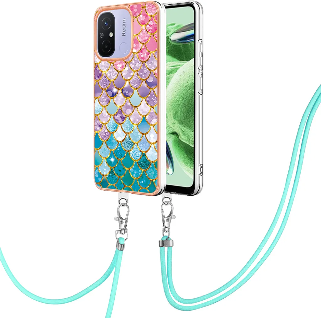 Custodia Redmi 12C per Mamme | Cover con Laccio Anti-Caduta