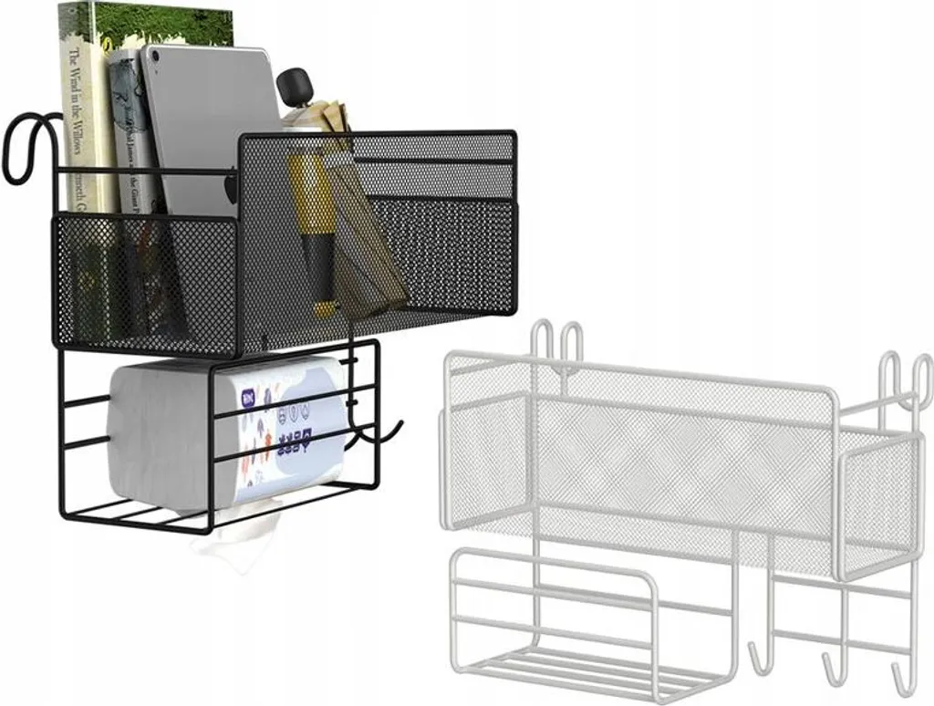 Organizzatore Nero Verk 27228 con Ganci - Design Loft Moderno - 2