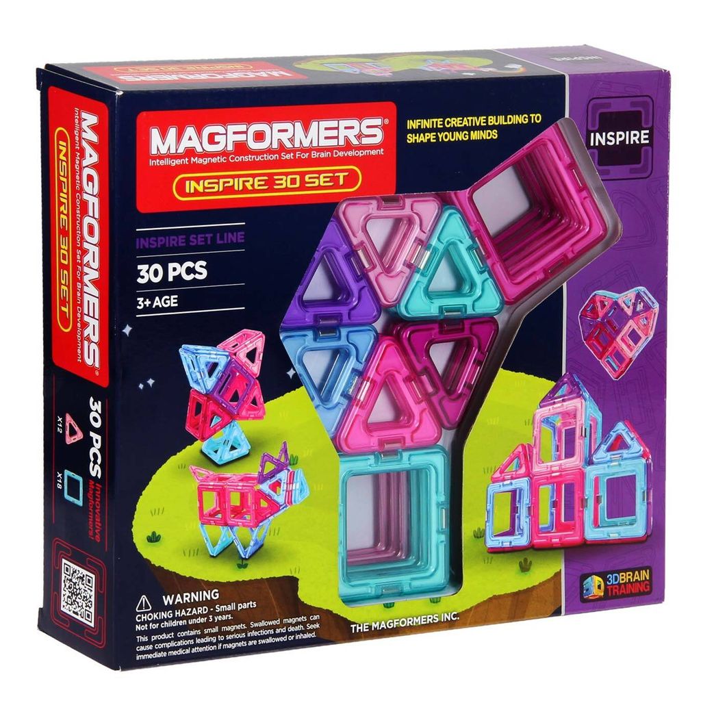 Magnetisches Bauspielzeug- Magformers Inspire, 30 Teile