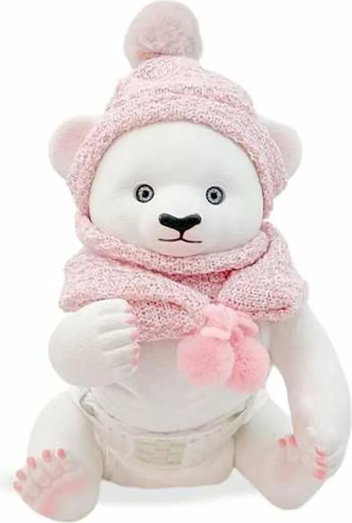 Ours Polaire en Peluche Berjuan Anireal 35 cm - Jouet Doux et Blanc