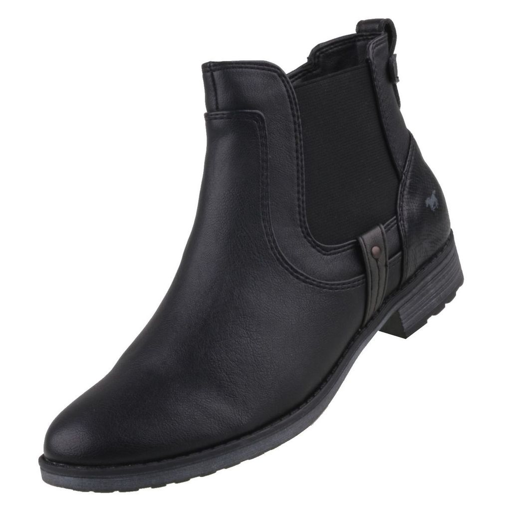 Mustang Damen Stiefelette Chelsea Boot Stretch Gummizug Produktbild 