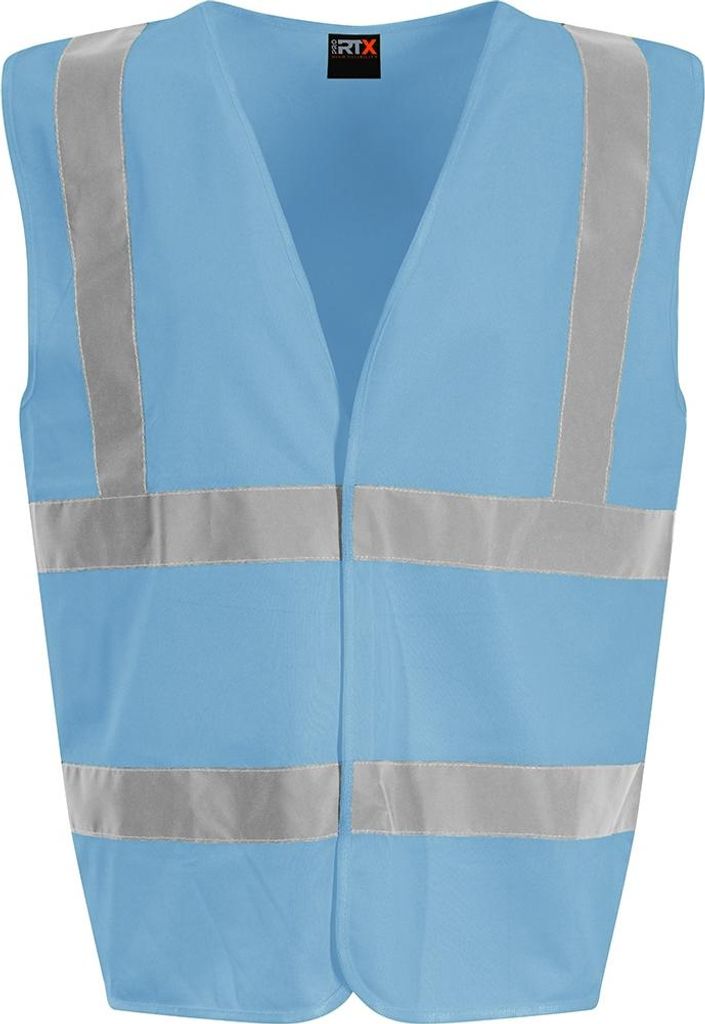 PRO RTX - "High Visibility" Weste für Herren/Damen Unisex PC4002 (L) (Himmelblau)