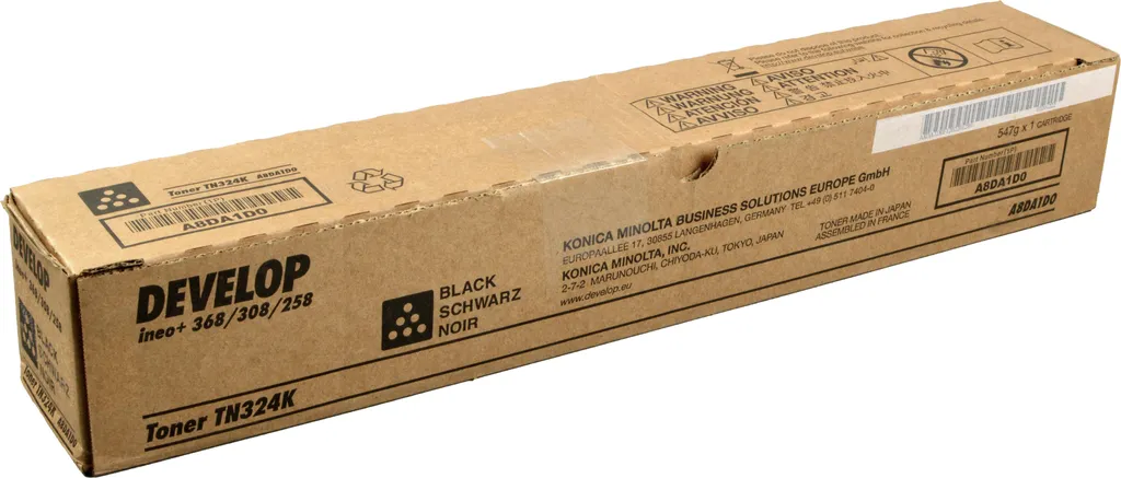 Toner TN324K Noir Compatible Develop A8DA1D0 Haute Capacité 28000p